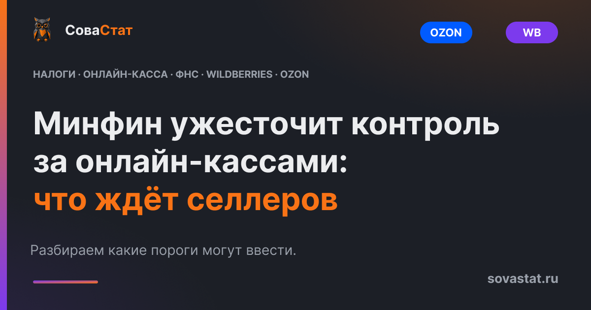 Минфин ужесточит контроль за онлайн-кассами: что ждёт селлеров